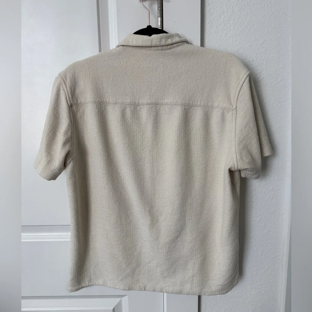 Zara Men's Beige Button Down Shirt - Picture 2 of 4